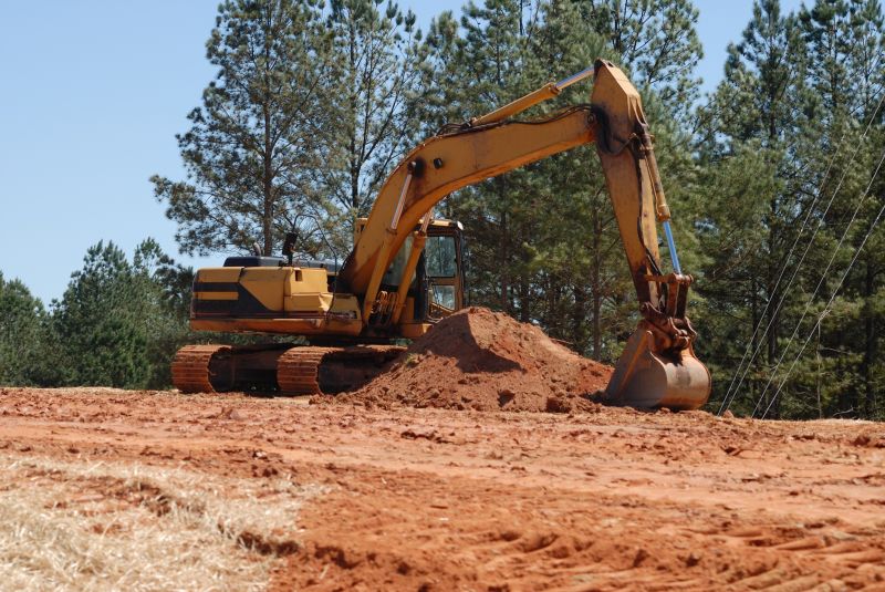 Heavy Machinery Clearing Land